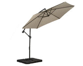 Royalcraft Ivory 3m Cantilever Powder Coated Parasol with Cross Stand Royalcraft Ivory 3m Cantilever Powder Coated Parasol with Cross Stand